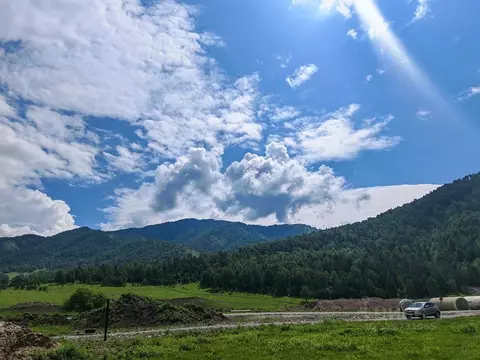 Участок в Алтай, Чемальский район, Элекмонарское с/пос, с. Элекмонар  ...