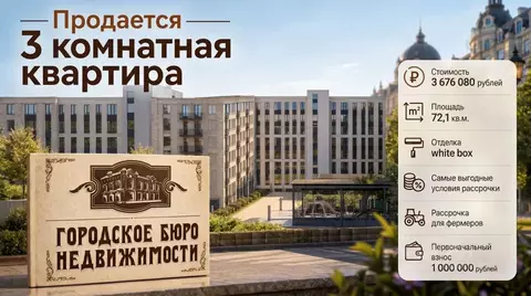 3-к кв. Кабардино-Балкария, Нальчик ул. Шогенова, 7 (72.08 м)