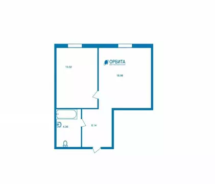 1-комнатная квартира: Тюмень, Интернациональная улица, 199к9 (35.7 м)