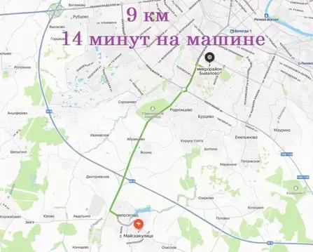 Участок в Вологодская область, пос. Непотягово ул. Майская (6.0 сот.)