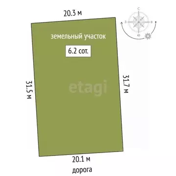 Участок в Мордовия, Саранск Пенсионер СТ,  (6.0 сот.)