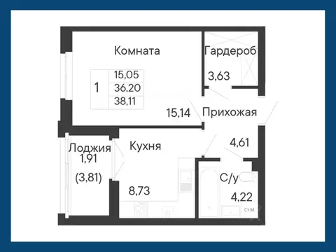 1-к кв. Ростовская область, Ростов-на-Дону Ривьера жилой квартал,  ...