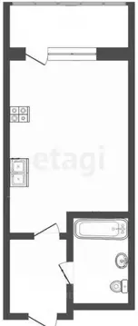 Студия Краснодарский край, Анапа Рождественская ул., 55к1 (28.0 м)