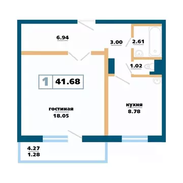 1-к кв. Красноярский край, Красноярск Нанжуль-Солнечный мкр, ...