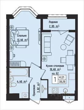 1-к кв. Нижегородская область, Нижний Новгород Литературная ул., 5 ...
