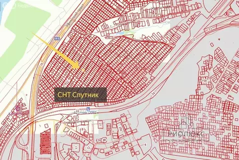 Участок в Челябинск, СНТ Спутник, 7-я линия, 530 (4 м)
