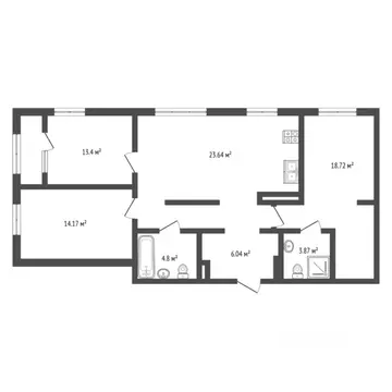3-к кв. Тюменская область, Тюмень Рощино мкр, ул. Александра ...