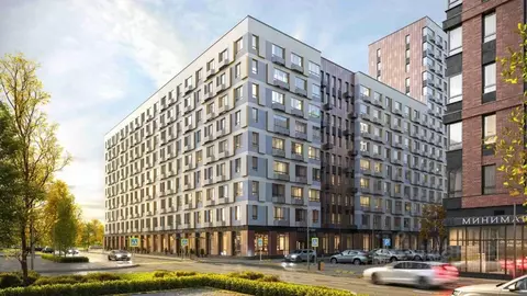 3-к кв. Москва Бунинские Кварталы жилой комплекс, 6.1 (67.6 м)