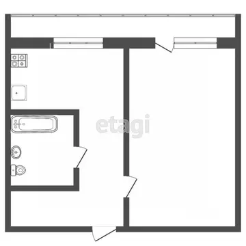 1-к кв. Мордовия, Саранск просп. 60 лет Октября, 17А (34.9 м)