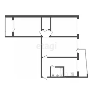 3-к кв. Мордовия, Саранск ул. Косарева, 39 (64.1 м)