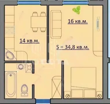 1-к кв. Воронежская область, Воронеж Никольское мкр, ул. Дубянского, 1 ...