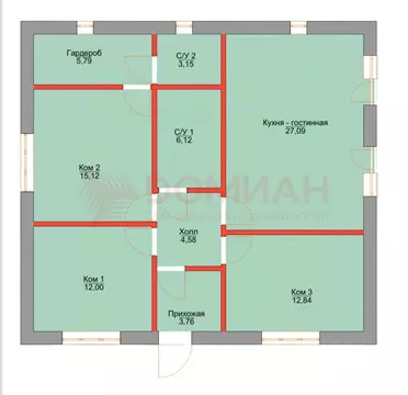 Дом в Ростовская область, Волгодонск ул. Крымская (91 м)