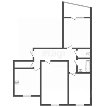 3-к кв. Челябинская область, Озерск бул. Луначарского, 23 (62.7 м)