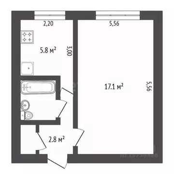 1-к кв. Амурская область, Благовещенск Пионерская ул., 153 (28.5 м)