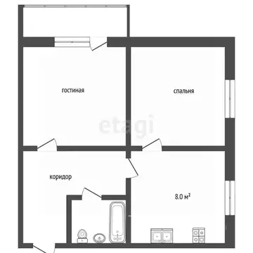 2-к кв. Саратовская область, Балашов ул. 50 лет ВЛКСМ, 5 (40.2 м)