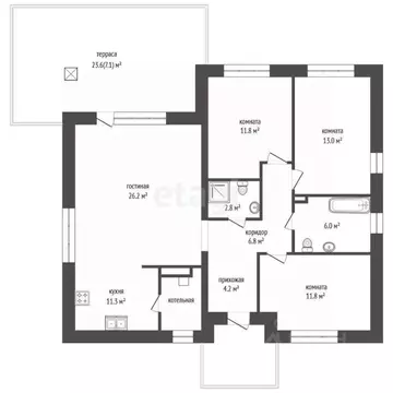 Дом в Ярославская область, Ярославский муниципальный округ, д. ...