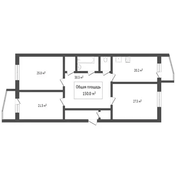 3-комнатная квартира: Томск, Красноармейская улица, 122/1 (92.5 м)