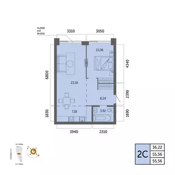 2-к кв. Башкортостан, Уфа Зеленая Роща жилрайон, Урбаника жилой ...