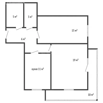 2-комнатная квартира: Краснодар, улица имени 40-летия Победы, 133 (60 ...