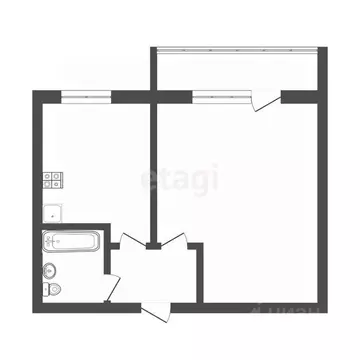 1-к кв. Костромская область, Кострома ул. Ново-Полянская, 11 (35.5 м)