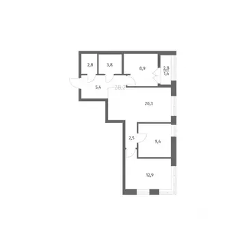 3-к кв. Ленинградская область, Ломоносовский район, Аннинское ...