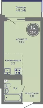 Студия Пермский край, Пермь ш. Космонавтов, 309Ак1 (25.0 м)