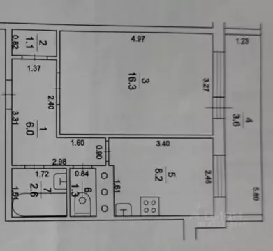 1-к кв. Московская область, Серебряные Пруды пгт, Центральный мкр 6 ...