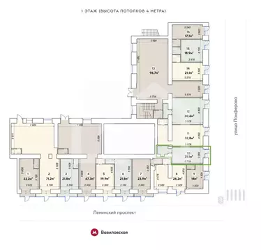 Торговая площадь в Москва Ленинский просп., 79 (21 м)