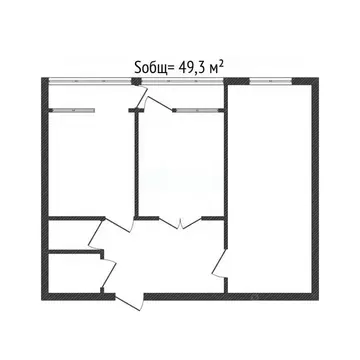 2-к кв. Брянская область, Брянск Красноармейская ул., 170 (49.3 м)