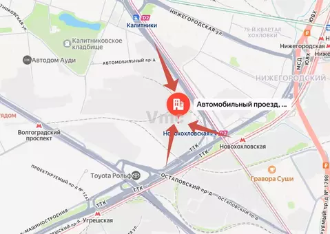 Склад в Москва Автомобильный проезд, 10С6 (585 м)