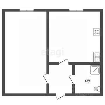 1-к кв. Владимирская область, Ковров Сосновая ул., 15/2 (23.3 м)