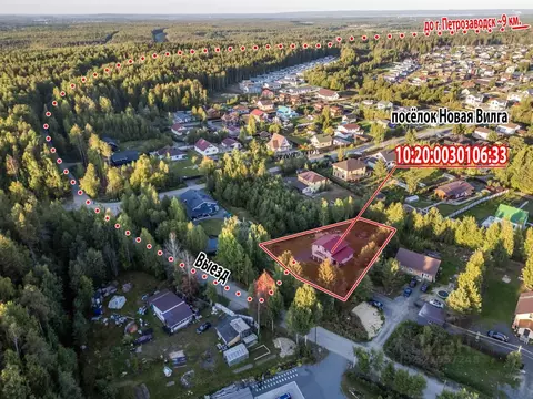 Дом в Карелия, Прионежский район, пос. Новая Вилга ул. Западная, 9 ...