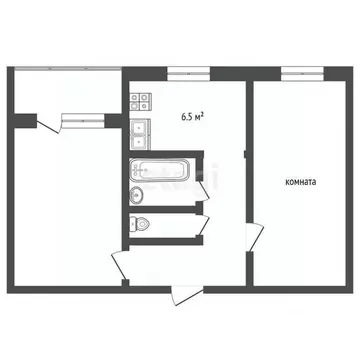 2-к кв. Мордовия, Лямбирский район, с. Первомайск ул. Жигули, 14 (47.2 ...