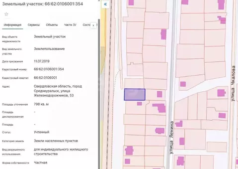 Участок в Свердловская область, Среднеуральск ул. Железнодорожников ...