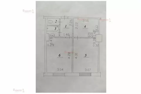 2-комнатная квартира: Среднеуральск, улица Гашева, 6А (39 м)