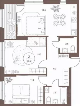 2-к кв. Пензенская область, Пенза Арбеково жилрайон, Дальнее Арбеково ...
