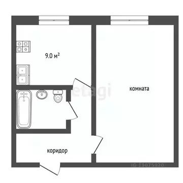 1-к кв. Ярославская область, Рыбинск просп. Ленина, 193 (34.4 м)