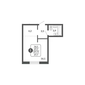 Студия Кировская область, Киров Московская ул., 209 (27.7 м)