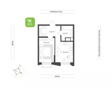 1-к кв. Свердловская область, Екатеринбург Уктус жилрайон, Cемейный ...