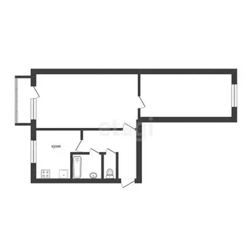 2-комнатная квартира: Златоуст, проспект 30-летия Победы, 9 (43.6 м)