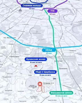 Торговая площадь в Москва пер. Любучанский, 1к2 (110 м)