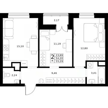 2-к кв. Нижегородская область, Нижний Новгород Ленгородок мкр, Мед ...