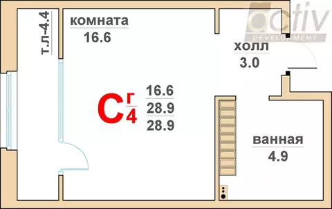1-к кв. Свердловская область, Верхняя Пышма Гранд Успенский жилой ...