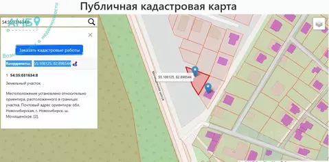 Участок в Новосибирская область, Новосибирск 3-й Орловский пер. (4.65 ...