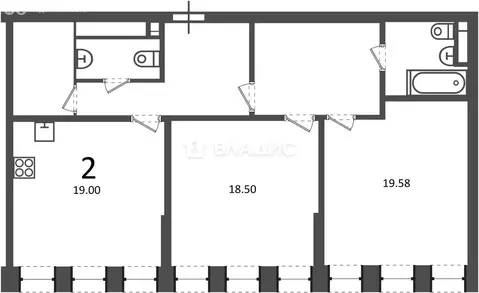 2-комнатная квартира: Москва, улица Светланова, 11к2 (89.1 м)