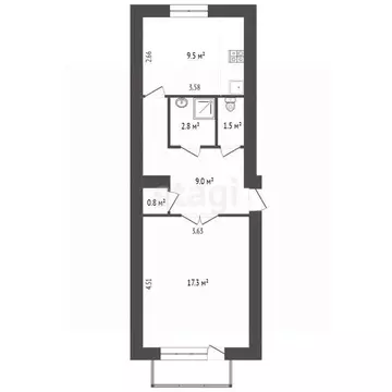 1-к кв. Севастополь ул. Павла Корчагина, 56 (41.0 м)