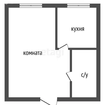 1-комнатная квартира: Чебаркуль, Электростальская улица, 7Б (29.1 м)