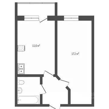 1-к кв. Вологодская область, Вологда ул. Лаврова, 9 (39.0 м)
