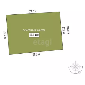 Участок в Укромное, Солнечная улица (11 м)