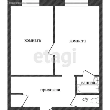 1-комнатная квартира: Миасс, проспект Октября, 10 (22.5 м)